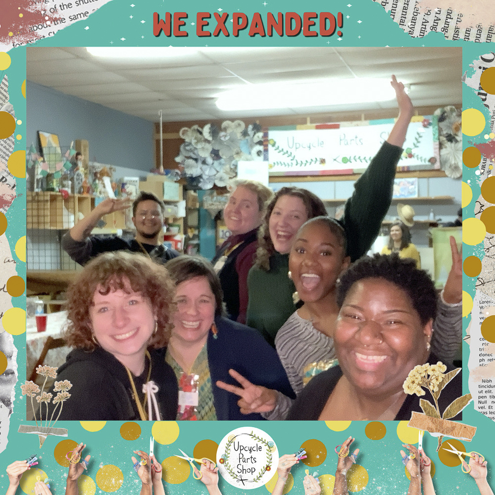 New space celebration in new craft cafe area that used to be the old shop