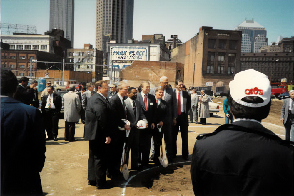 FieldHouse history -Gund Arena groundbreaking