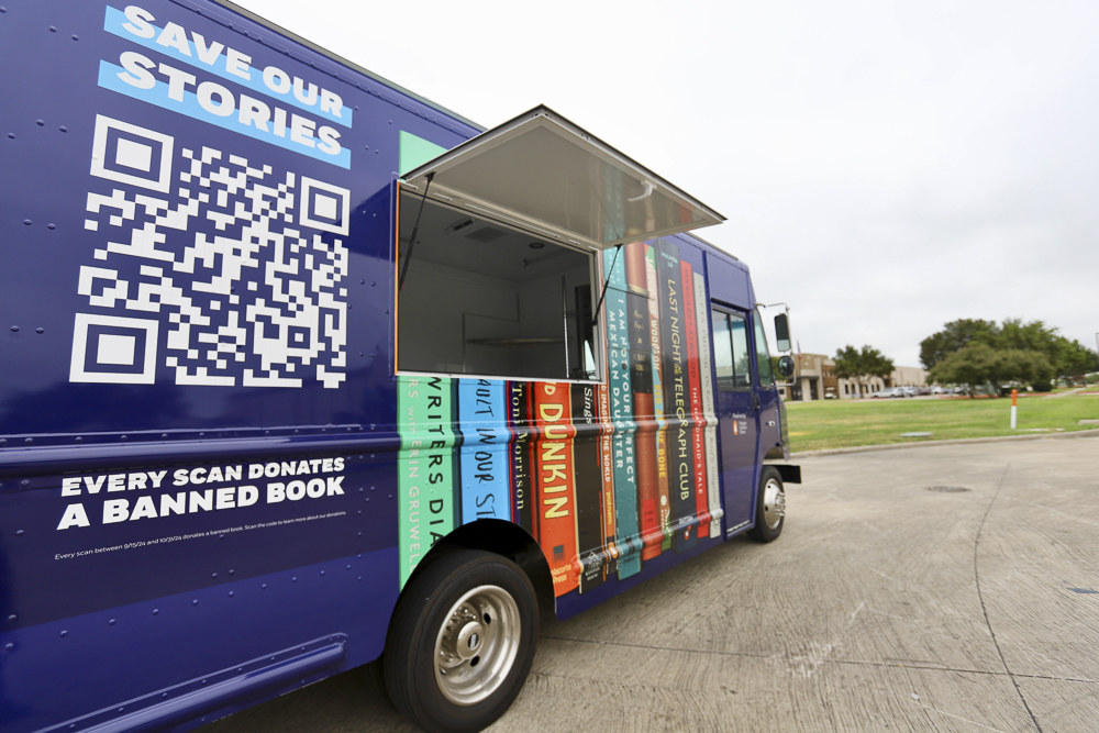 The Banned Wagon’s route includes independent bookstores and libraries in response to the increase in books targeted for censorship in 2023