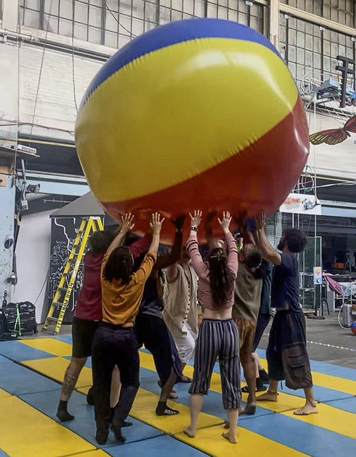 Crooked River Circus during rehearsals for 2024 Ingenuity Fest: Era of Ascent