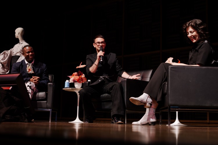At the March 6 Art of Fashion, Christian Siriano spoke with with CMA assistant curator of fashion Darnell-Jamal Lisby and Eric and Jane Nord Chief Conservator Sarah Scaturro.