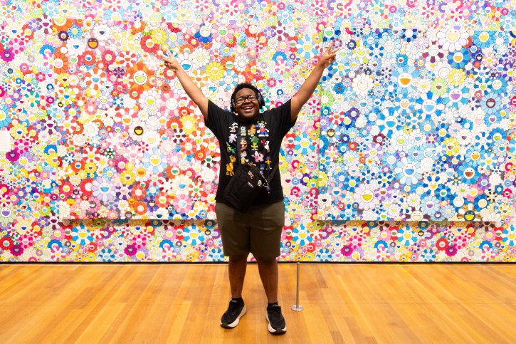 “Takashi Murakami: Stepping on the Tail of a Rainbow,” closes this Sunday, Sept. 7.