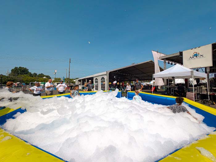 The famous foam pit at Rock the Block
