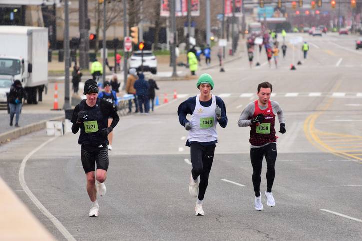 Elliot Rodstrom, Johnny Sayle, and Adam Jones were the top three male finishers in the 5-mile race.