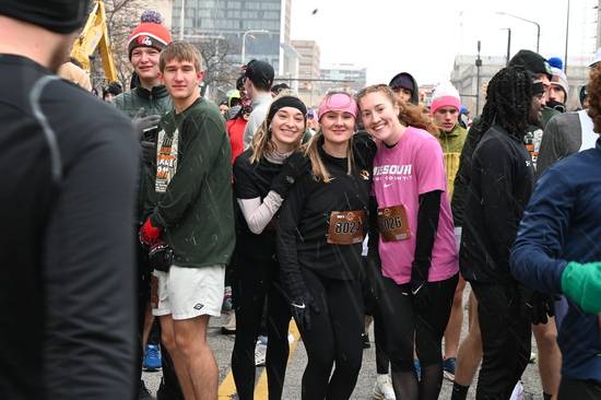 Suzy Lecountre (Bib 8026) took first place for women in the 5K race.