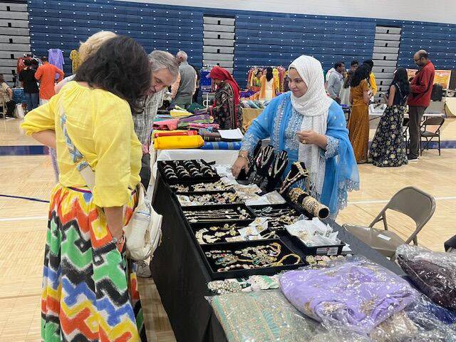 The Diwali Mela celebration in October featured crafts, jewelry. and other displays at Solon Middle School.