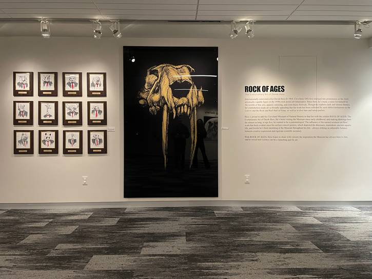 "Rock of Ages: The Evolutionary Art of Derek Hess" at the CMNH EPOCH event last Friday.