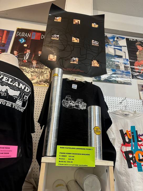 Architect Frank Gehry’s design sketch for the Peter B. Lewis Building on the CRWU campus.