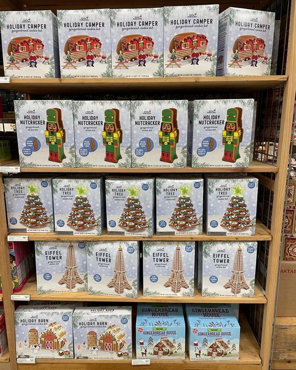 Danielle McGough's gingerbread house designs for a national retail store.