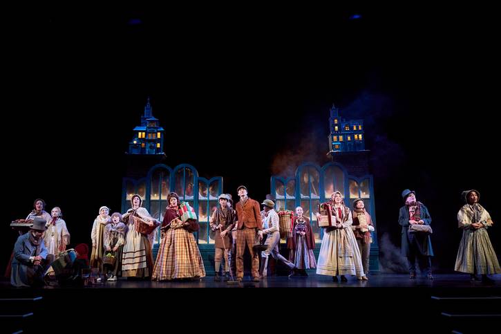 The cast of Great Lakes Theater's "A Christmas Caro.l"