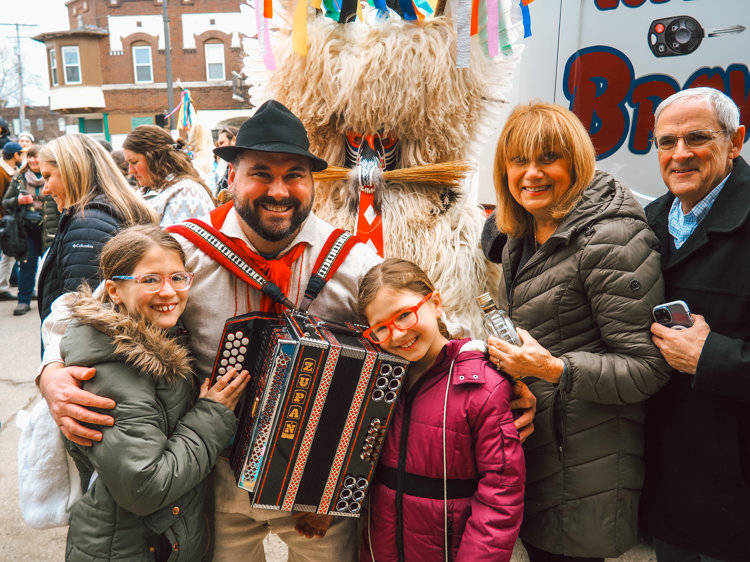 Celebrating at the Kurentovanje Festival and Parade