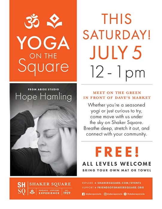 Cleveland Neighborhood Progress will be hosting free events at Shaker Square all season.