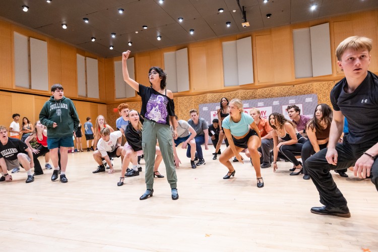 Cahalane rehearses for the Jimmy Awards