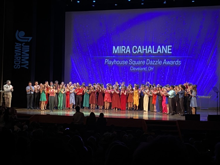 MIra Cahalane won Outstanding Performance in an Ensemble at the 2025 Jimmy Awards