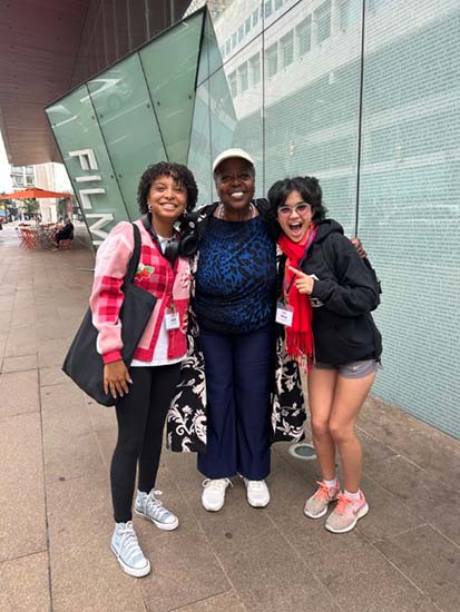 MIra Cahalane with Broadway actress Lillias White.