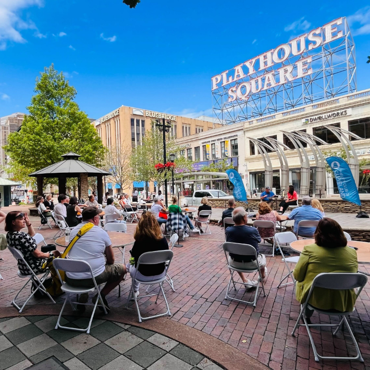 The City Club of Cleveland 2024 Summer Series at Playhouse Square Plaza.