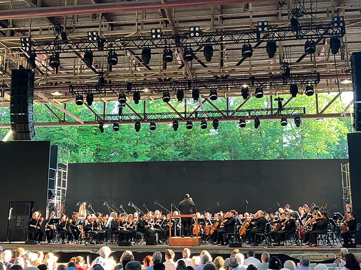 The Cleveland Orchestra performs the Overture to West Side Story and the Benediction from Montgomery Variations.