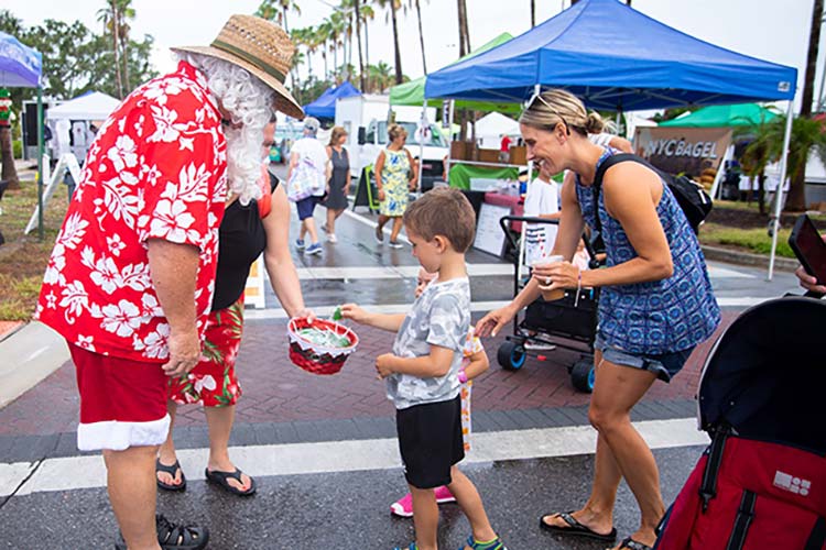 Christmas in July at Shaker Square