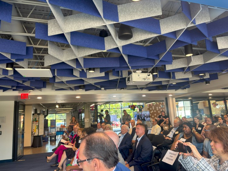 Guests gathered at MAGNET'sManufacturing Innovation, Technology and Job Center to celebrate the launch of 3,000 manufacturing careers in Cuyahoga County over the past three years..