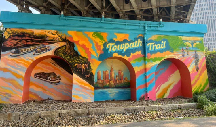 Kelle's Scwab's mural at Canal Basin Park