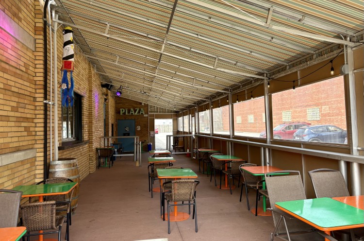 The Beachland side patio