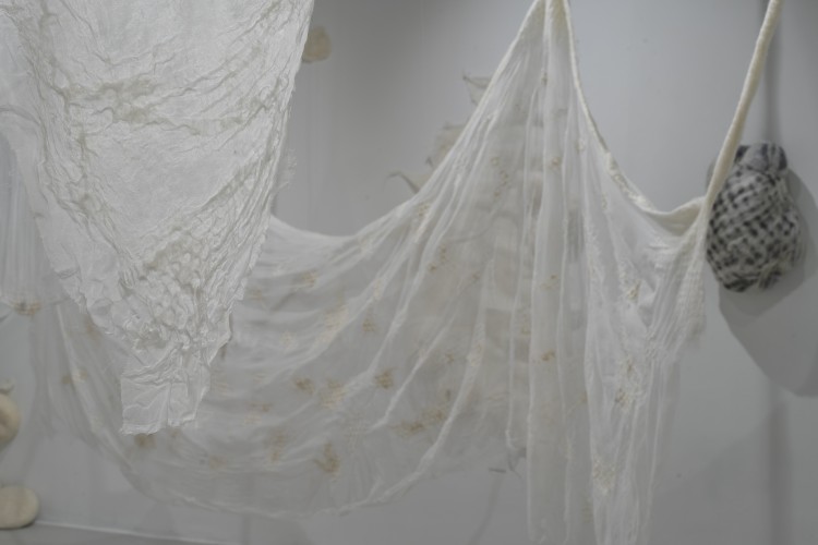 Wehman's naturalistic sculpture installation provides a sense of connectedness.