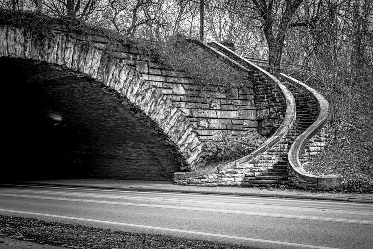 Schweinfurth designed the extraordinary group of bridges crossing Martin Luther King Boulevard.