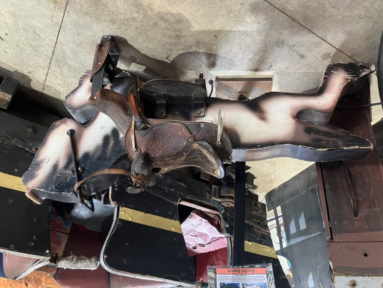 Kiddie Rodeo game  at Euclid Beach Park.