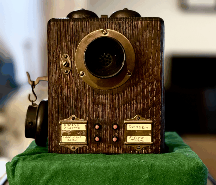 ride operator’s phone from Euclid Beach’s Thriller roller coaster