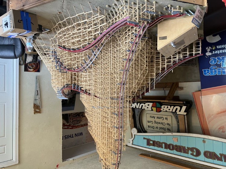 Cedar Point Steele Vengeance model coaster