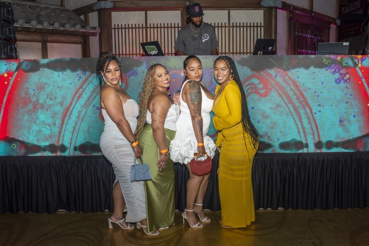 After dark at Solstice with Kevin Jackson's installations.