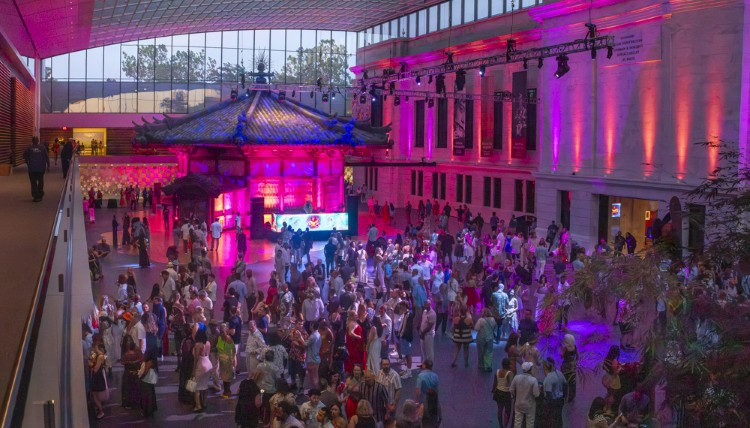 Solstice with Cleveland visual artist Kevin Jackson's projection mapping installations.