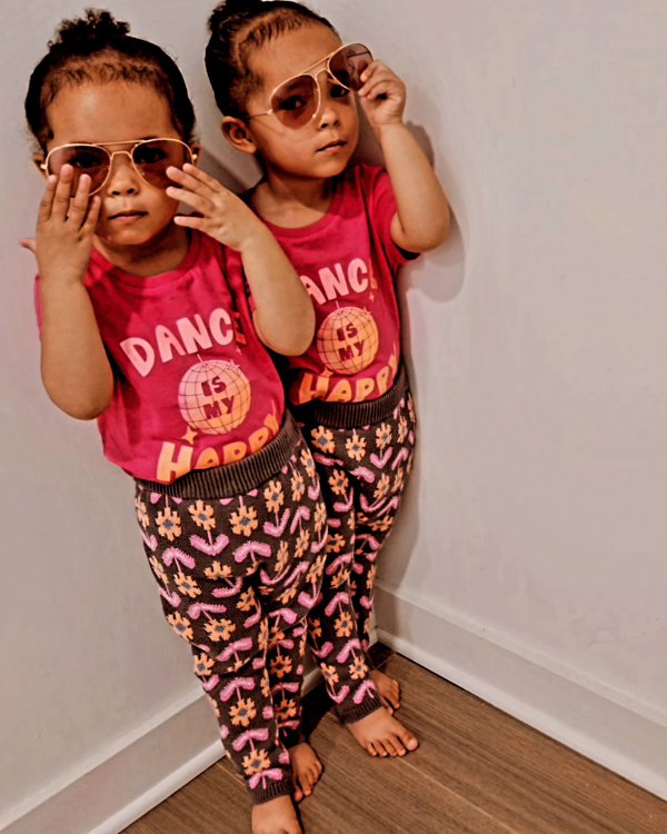Two-year-old twins Kehlani and Kyomi say "It's always better than we're together."