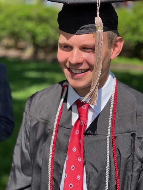 Cal on his graduation day