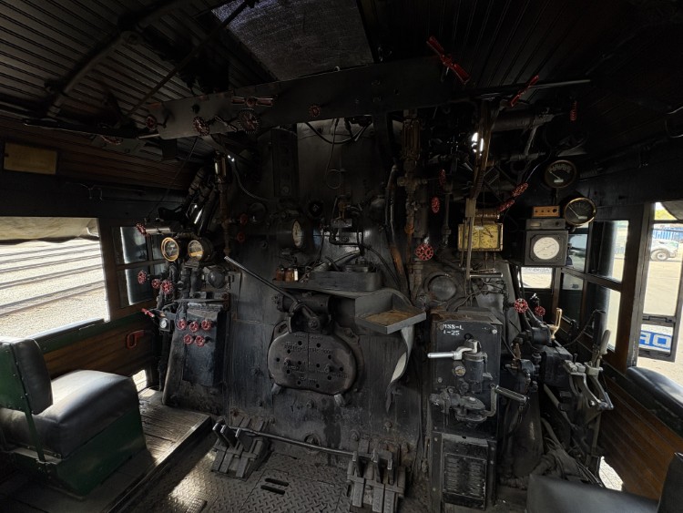The interior of the  Nickel Plate Road Steam Locomotive No. 765