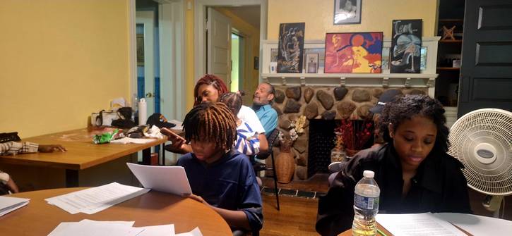 The 'Objectively/Reasonable' ensemble has been rehearsing for Saturday's performance at Disciples Christian Church, Ron Fuqua Art Space, and Gethsemane Baptist Church.