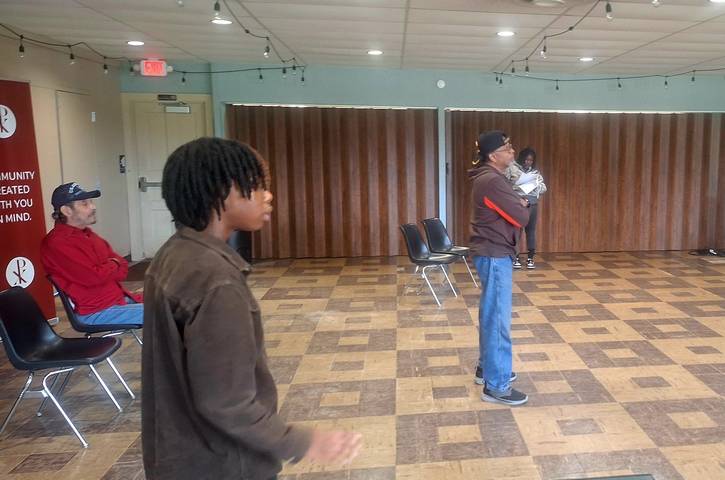 The 'Objectively/Reasonable' ensemble has been rehearsing for Saturday's performance at Disciples Christian Church, Ron Fuqua Art Space, and Gethsemane Baptist Church.