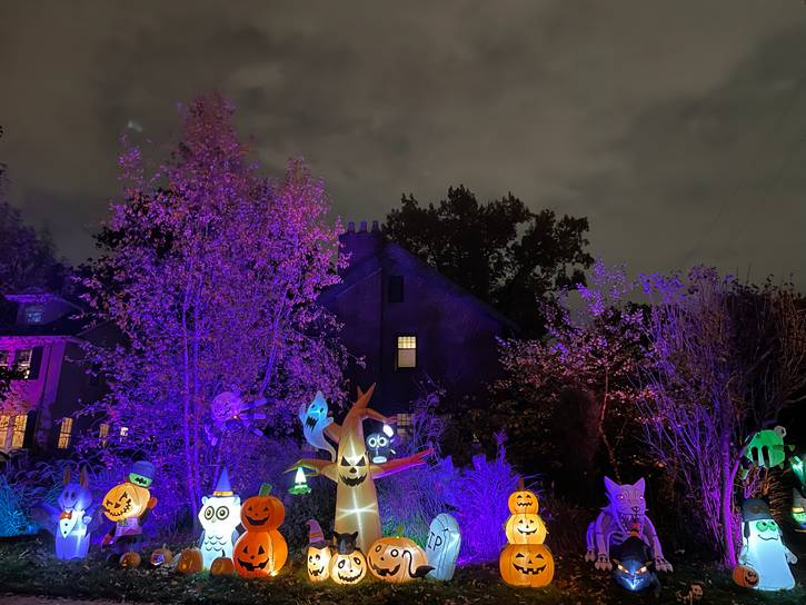 Jack O'Lanterns galore.