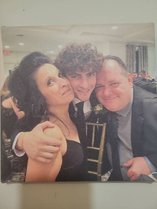 LIsa, Giovanni and Bruno DiSiena, who Bruno says are 'big inspiration in my life.'