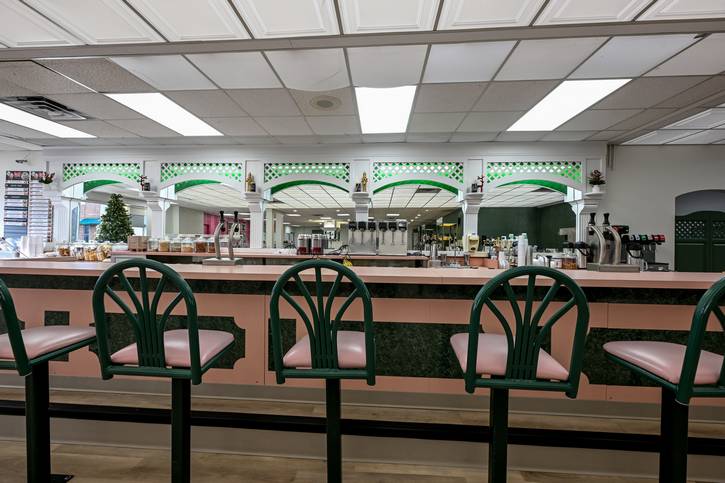The refreshed ice cream area at Malley's in Lakewood