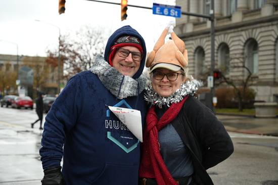 Getting into the spirit at Turkey Trot 2024.