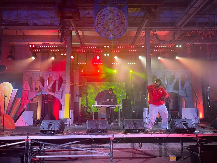 Will Cherry on The Dock Stage.