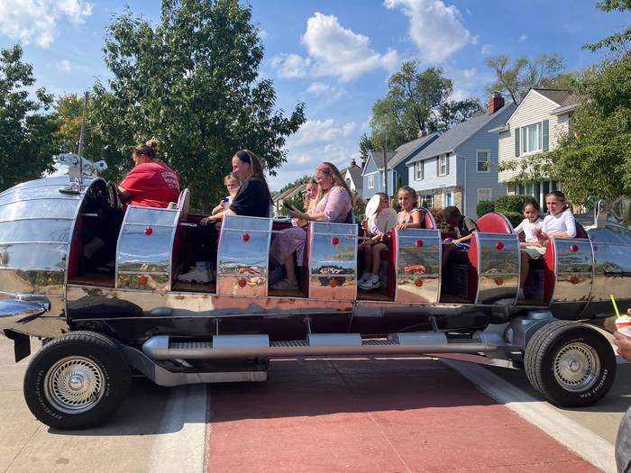 The Euclid Beach Rocket Car at University Heights Fall Fest.