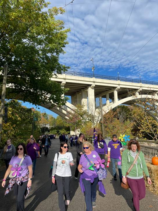 The 2025 Walk to End Alzheimer's brought 449,000 participants and 408 teams to the Cleveland Metroparks Zoo on Oct. 18.