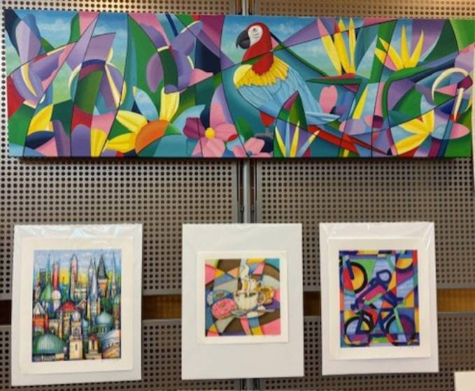 Hector Vega Show at the CCPL Parma-Powers Branch Library.