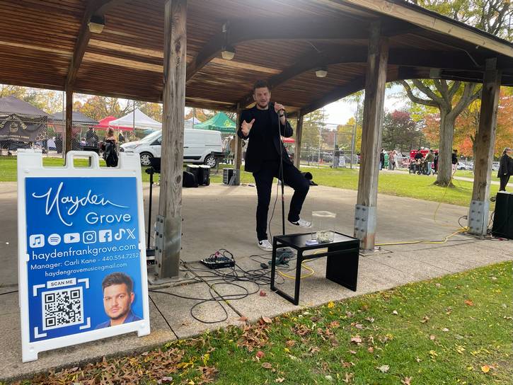 Local singer Hayden Grove, who was a contestant on "The Voice" Season 27.