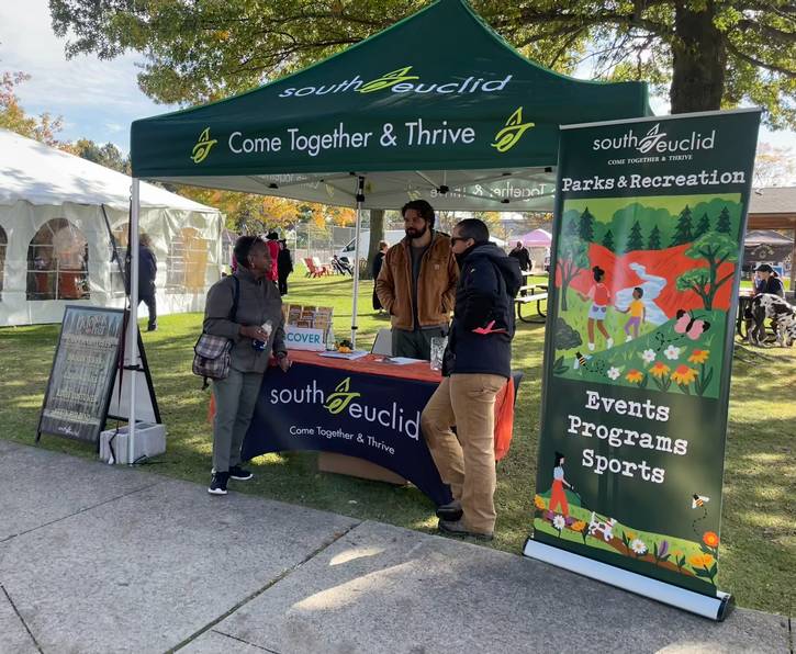 The South Euclid Parks & Recreation tent at October Feast.