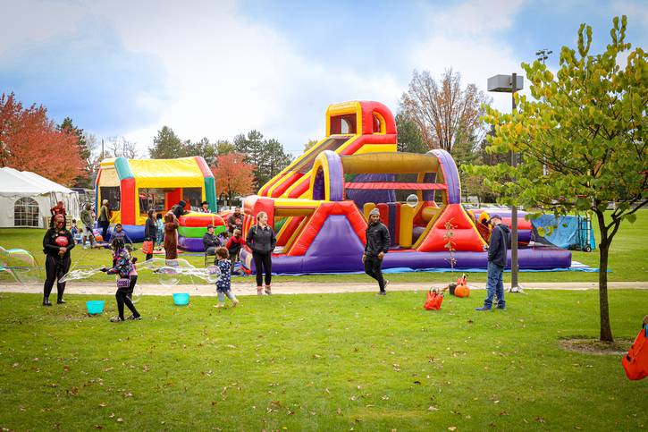 October Feast will have inflatables on-site for family fun.
