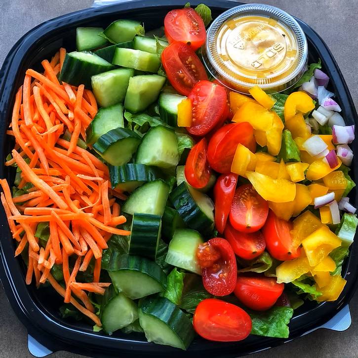 Rainbow Salad made by Chef Tyisha, founder of Food with Purpose.