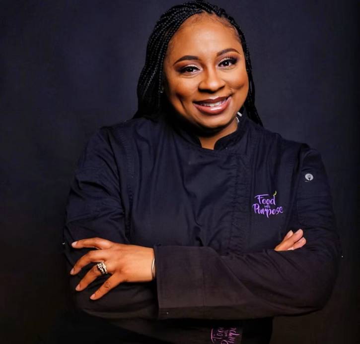Chef Tynisha C., aka, Chef T, founder of Food with Purpose.